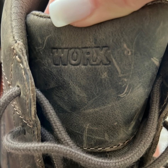 Red Wing Steel Toe Slip Resistant Work Boots Shoes Brown - Picture 6 of 16